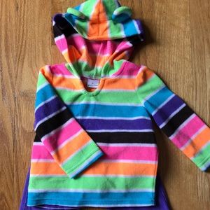 Fleece sweater with matching pants